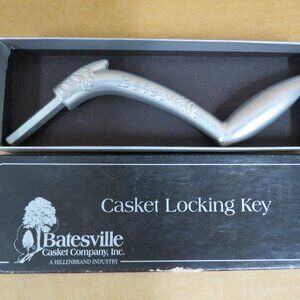 NOS Batesville Casket Locking Key Handle Tool Funeral Home Cemetery Grave NIB